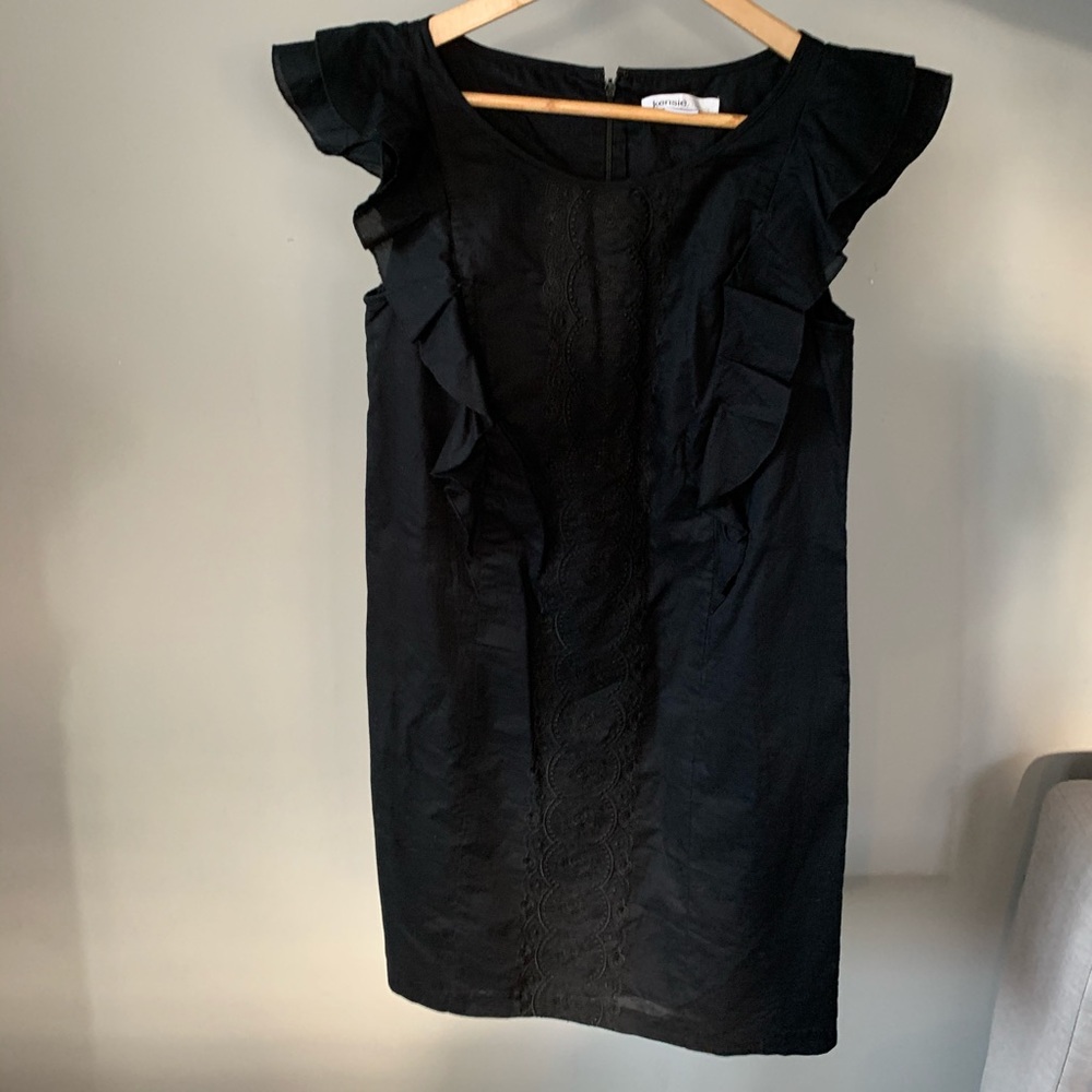 LBD Kenzie  Flutter Sleeve Ruffle Dress SZ6